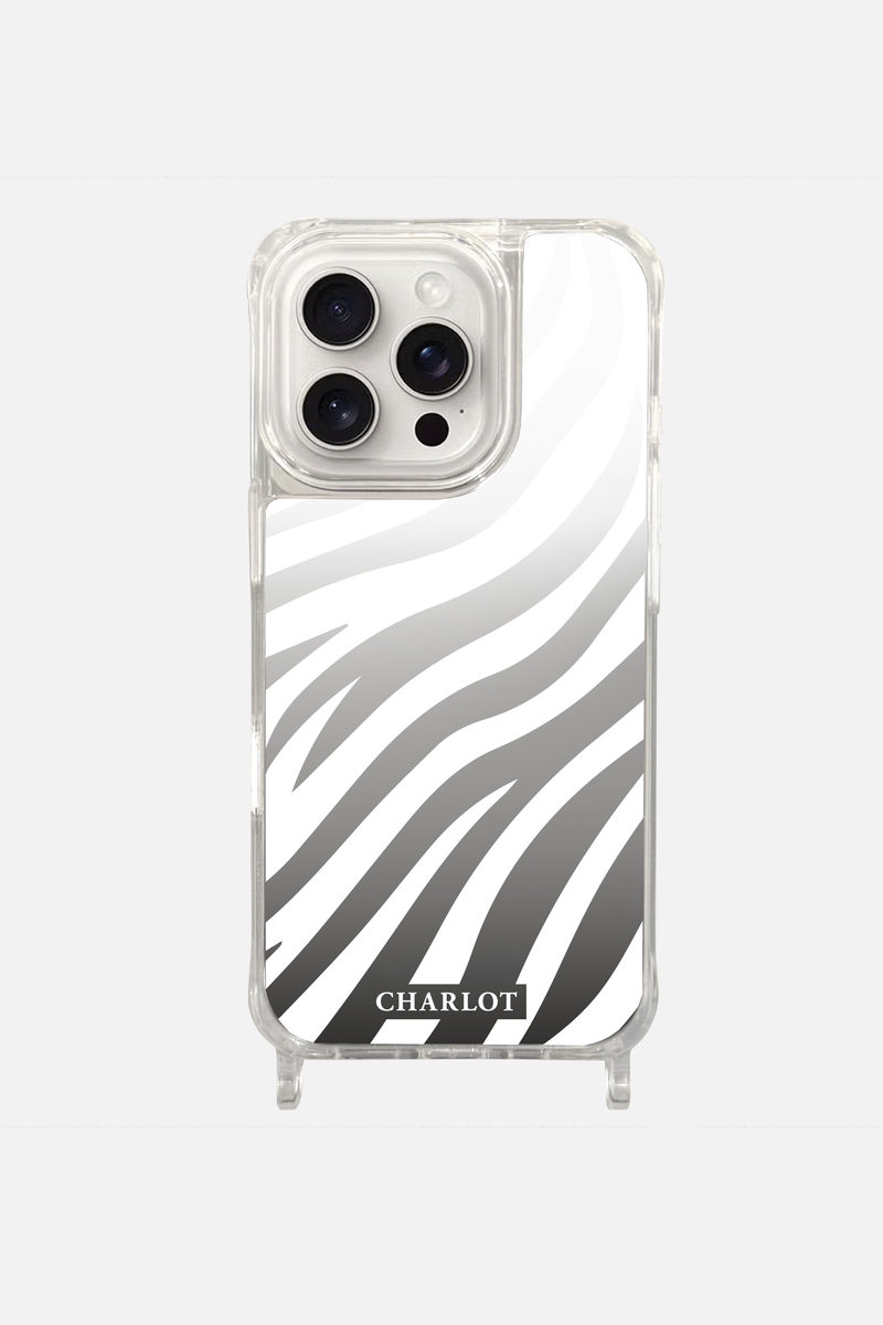 Zebra Mirror Cord Case with Magsafe for iPhone
