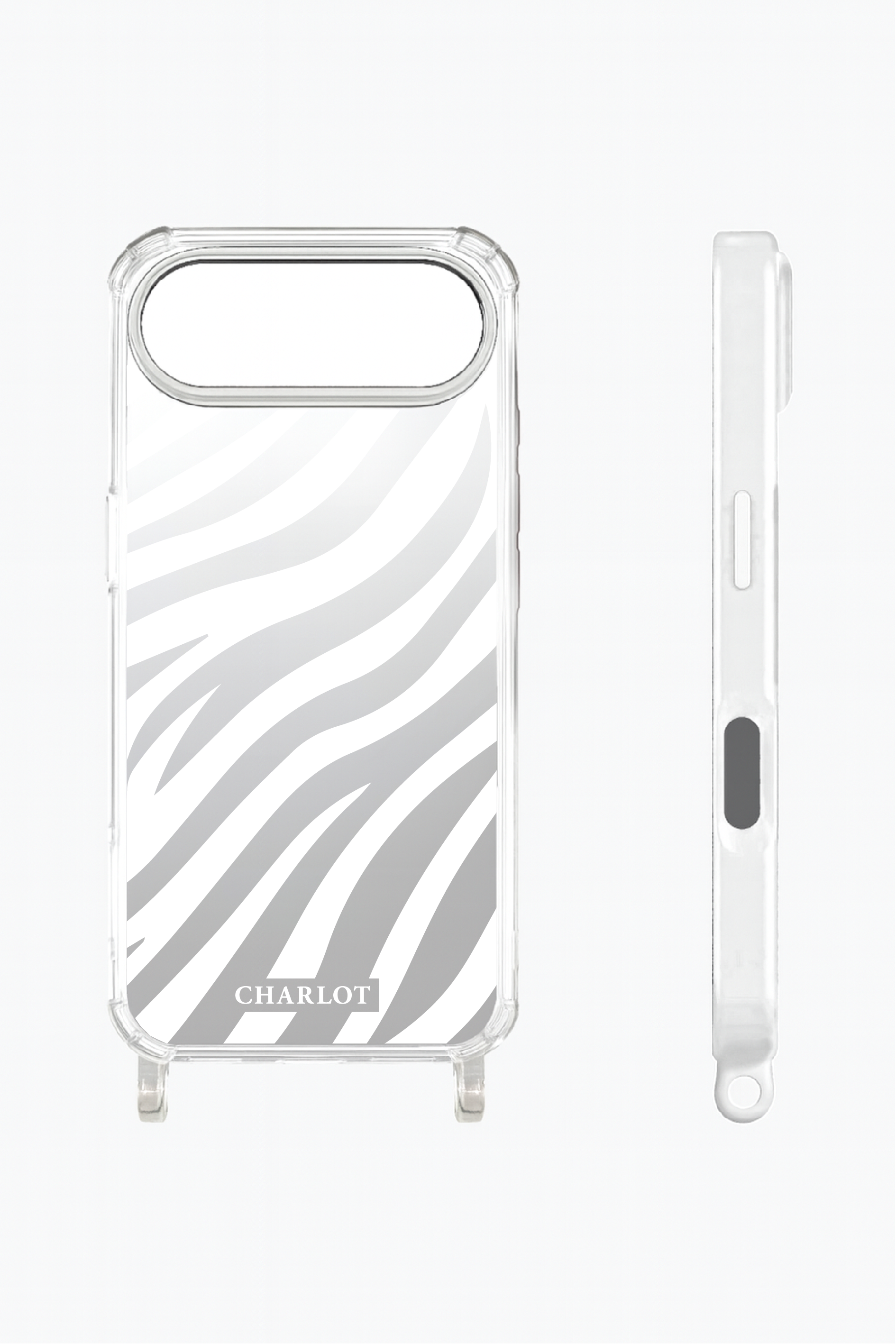 Coque Cordon Miroir Zèbre Magsafe iPhone