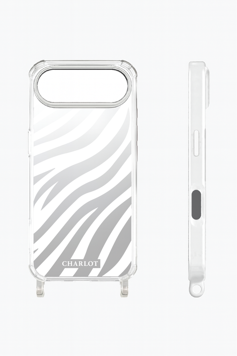 Coque Cordon Miroir Zèbre Magsafe iPhone