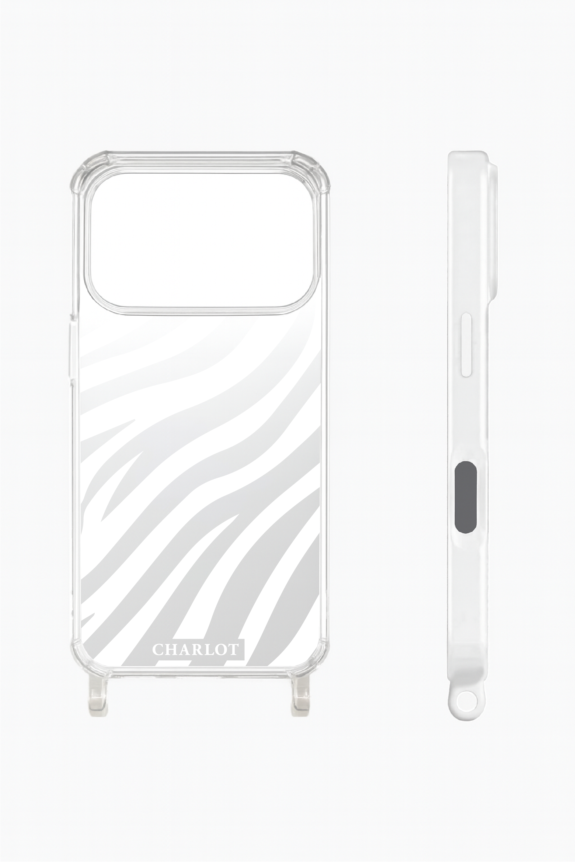 Coque Cordon Miroir Zèbre Magsafe iPhone