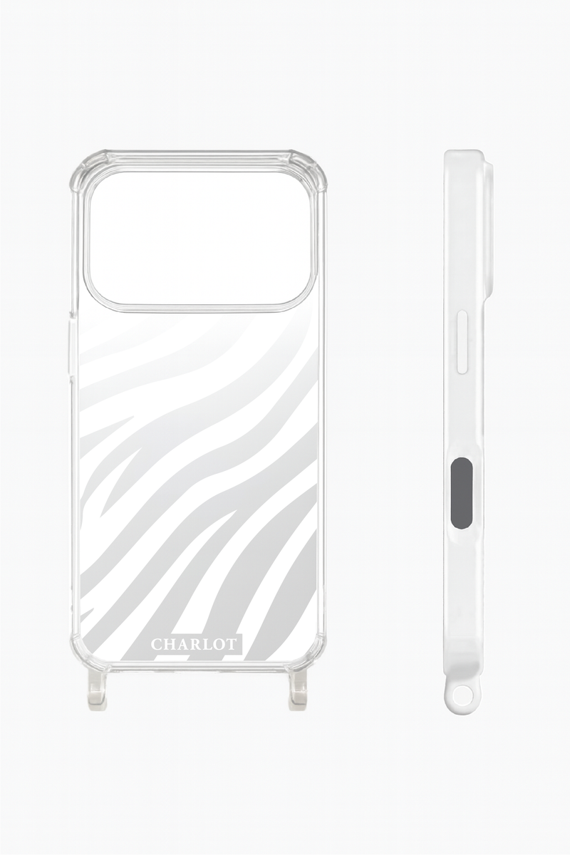 Zebra Mirror Cord Case with Magsafe for iPhone