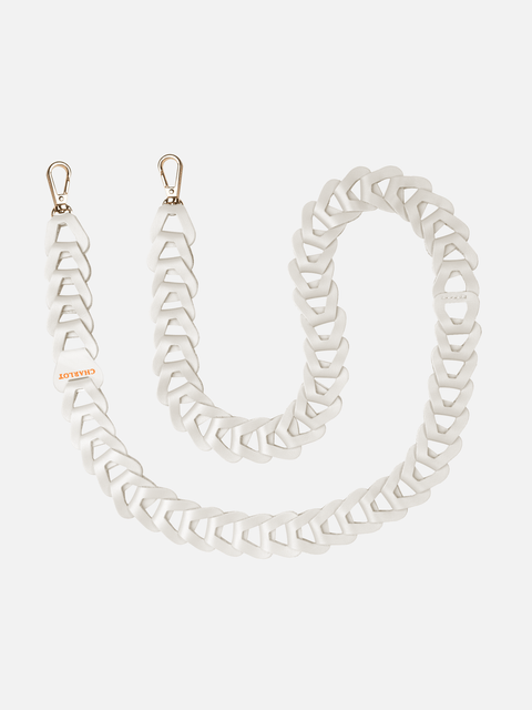 Mel Cuir Long Ecru