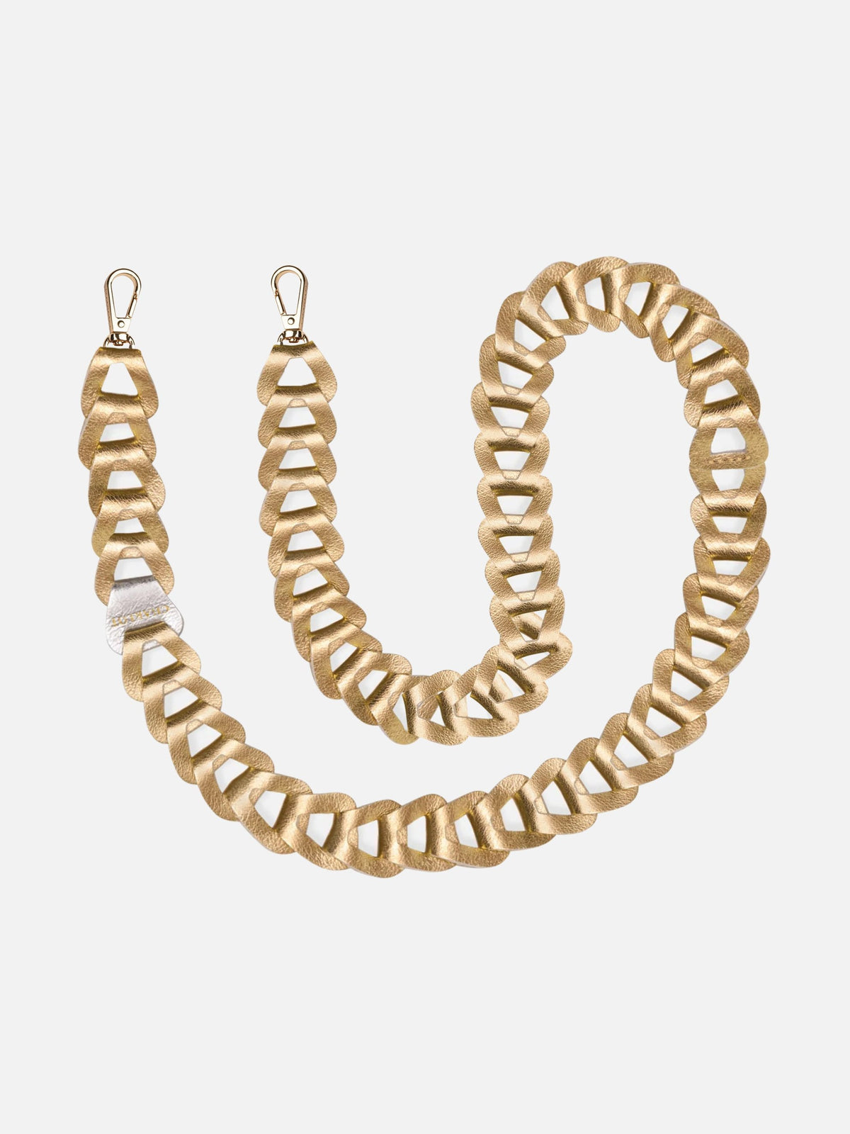Mel Cuir Irisé Long Or