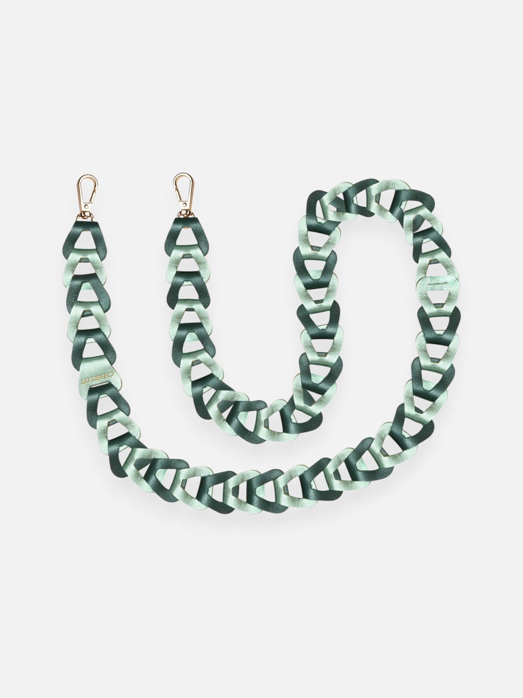 Mel Cuir Irisé Long Vert