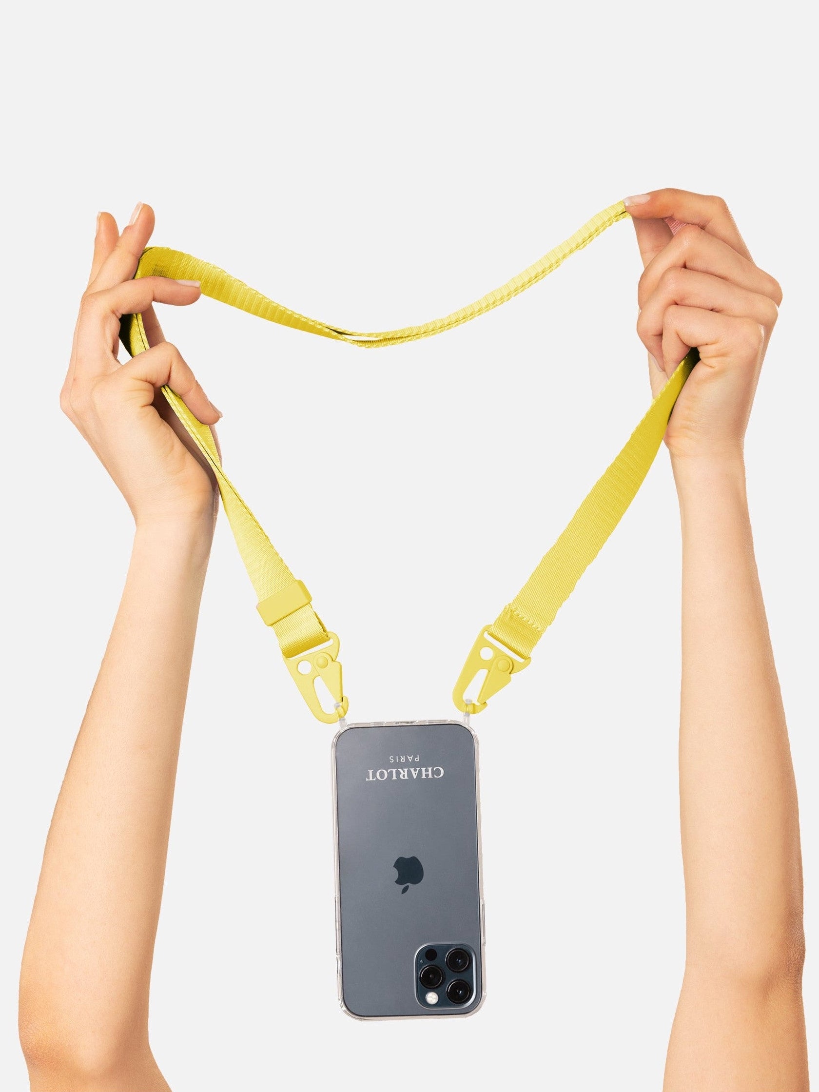 Coque Clear + Lanière Lemon